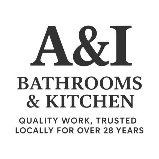 a&i bathrooms & kitchen logo upscaled transparent margin 20pct
